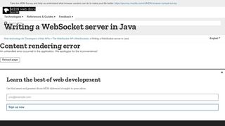 
                            8. Writing a WebSocket server in Java - Web APIs | MDN