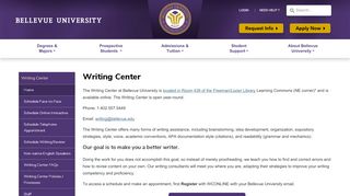 
                            13. Writing Center | Bellevue University