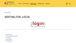 
                            13. Writing for ;login: | USENIX