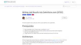 
                            12. Writing Job Results into Salesforce.com (SFDC) – Arm ...