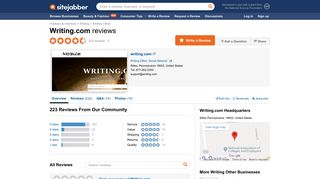 
                            8. Writing.com Reviews - 215 Reviews of Writing.com | Sitejabber