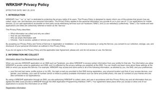 
                            5. WRKSHP Privacy Policy - Battle Camp