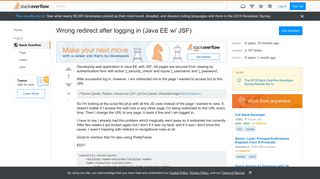 
                            1. Wrong redirect after logging in (Java EE w/ JSF) - Stack Overflow