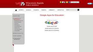 
                            10. WRPS Google Login - Wisconsin Rapids Public Schools