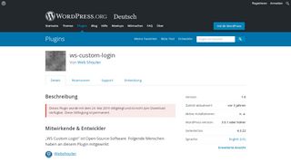 
                            2. WS Custom Login | WordPress.org