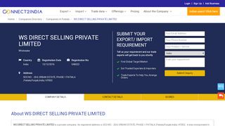 
                            8. WS DIRECT SELLING PRIVATE LIMITED - Company, registration ...