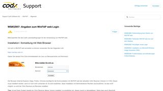 
                            9. WS#32957: Angaben zum WinFAP web Login – Support CodX ...