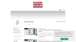 
                            12. WSCAD-Electronic GmbH in Bergkirchen | Übersicht - elektrotechnik