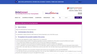 
                            13. WSQ Training Organisation - SkillsConnect Portal - Home