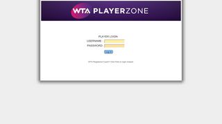 
                            1. WTA Playerzone | Player Login