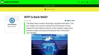 
                            12. WTF is Dark Web? – Hacker Noon