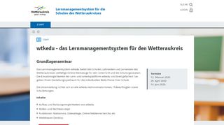 
                            4. wtkedu - wtkedu - das Lernmanagementsystem für den Wetteraukreis