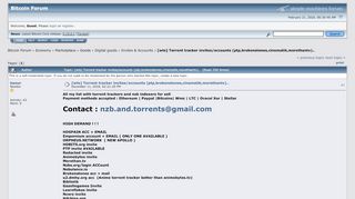 
                            13. [wts] Torrent tracker invites/accounts (ptp,brokenstones,cinematik ...