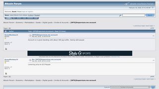 
                            7. [WTS]Empornium.me account - Bitcointalk