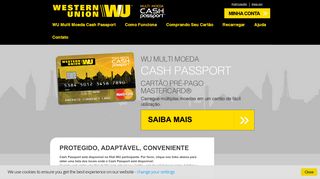 
                            4. WU Multi Moeda Cash Passport | Cartão Pré-pago MasterCard