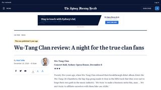 
                            11. Wu-Tang Clan review: A night for the true clan fans