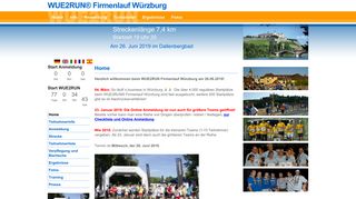 
                            12. WUE2RUN® - Firmenlauf Würzburg am 26. Juni 2019