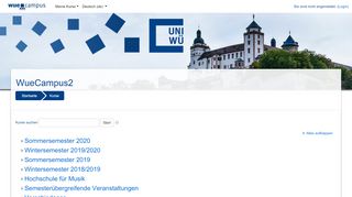 
                            7. WueCampus2: Kursbereiche - Universität Würzburg