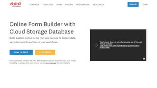 
                            2. Wufoo: Online Form Builder with Cloud Storage Database
