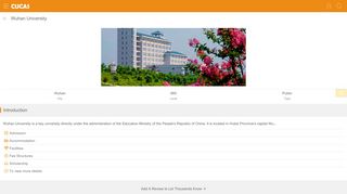 
                            8. Wuhan University - CUCAS: Study in China | Apply China's ...