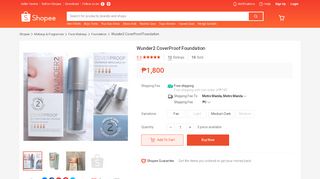 
                            13. Wunder2 CoverProof Foundation | Shopee Philippines