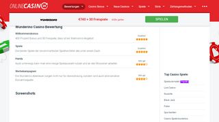 
                            3. Wunderino Casino Österreich 2019 | 10€ = 50€ Guthaben + 30 ...