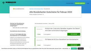 
                            13. Wunderkarten Gutschein: Rabatt durch coole Februar-Gutscheine von ...