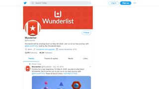 
                            6. Wunderlist (@Wunderlist) | Twitter