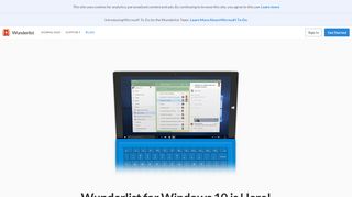 
                            4. Wunderlist for Windows 10 is Here!