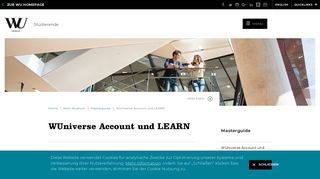 
                            8. WUniverse Account und Learn@WU - Masterguide - WU Wien