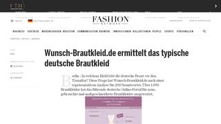 
                            10. Wunsch-Brautkleid.de ermittelt das typische deutsche Brautkleid ...
