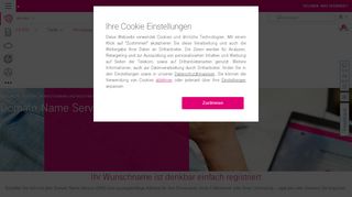 
                            13. Wunschdomain sichern - Domain Name Service | Telekom ...