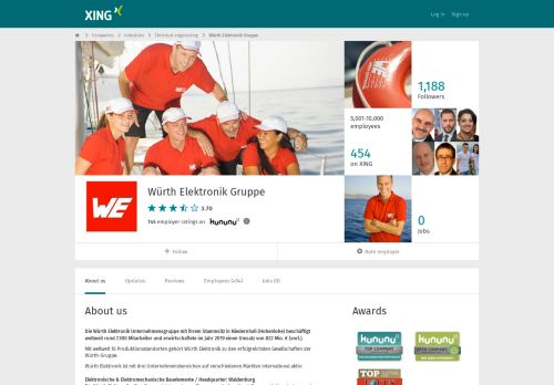 
                            13. Würth Elektronik Gruppe als Arbeitgeber | XING Unternehmen