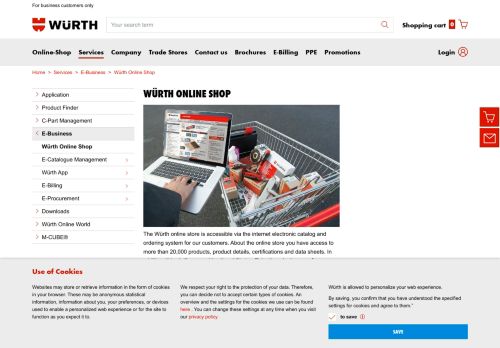 
                            12. Würth Online Shop - Würth Ireland Ltd.