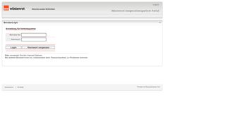 
                            6. Wüstenrot Kooperationspartner Portal: Login