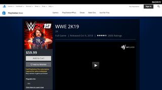 
                            13. WWE 2K19 on PS4 | Official PlayStation™Store US