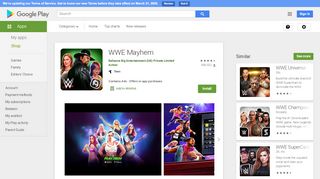 
                            4. WWE Mayhem - Apps on Google Play