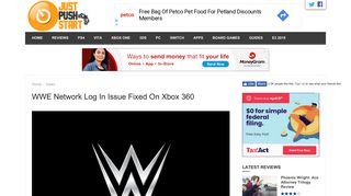 
                            12. WWE Network Log In Issue Fixed On Xbox 360 - Just Push Start