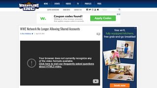 
                            6. WWE Network No Longer Allowing Shared Accounts - Wrestling Inc.