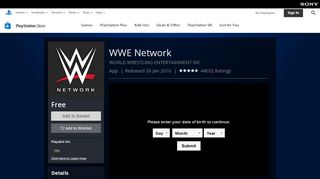 
                            11. WWE Network on PS4 | Official PlayStation™Store UK