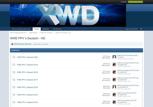 
                            2. WWE PPV´s Deutsch - HD - Xtreme Wrestling Downloads