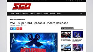 
                            10. WWE SuperCard Season 3 Update Released - Sports Gamers Online