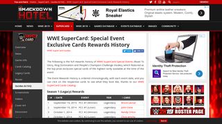 
                            5. WWE SuperCard: Special Event Exclusive Cards Rewards History ...