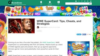 
                            12. WWE SuperCard: Tips, Cheats, and Strategies - Gamezebo