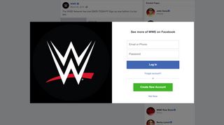 
                            4. WWE - The WWE Network free trial ENDS TODAY!!! Sign up now ...