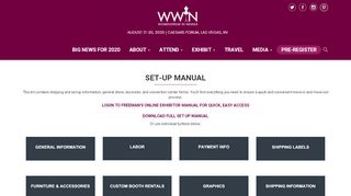 
                            10. WWIN Exhibitor Set-Up Manual | Womenswear In Nevada Trade Show