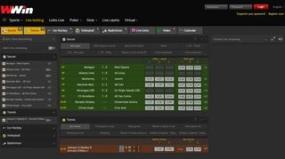 
                            3. WWin live betting - bet on live In-Play events all sports