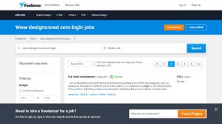 
                            8. Www designcrowd com login Jobs, Employment | Freelancer