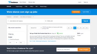 
                            3. Www elance com sign up Jobs, Employment | Freelancer