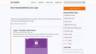 
                            4. Www Therealtoothfairies Com Login